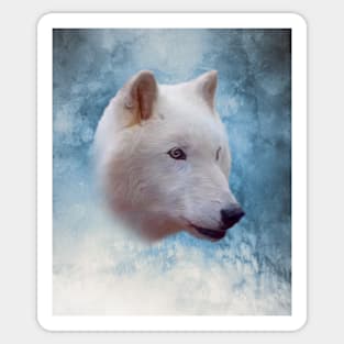 White wolf Sticker